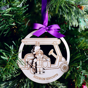 Kedron Elementary School Knight Christmas Ornament