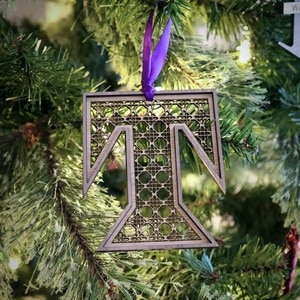 Trinity Christian School Rattan Christmas Ornament